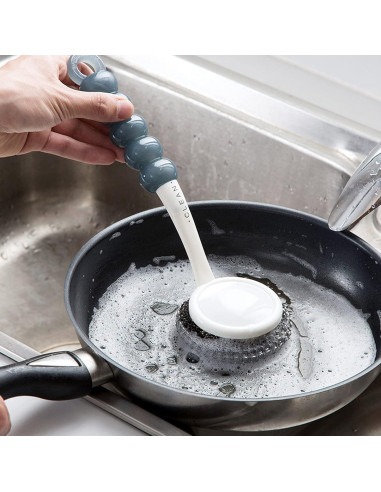 Esponja de Acero Inoxidable MUUBOOX con Mango Antideslizante