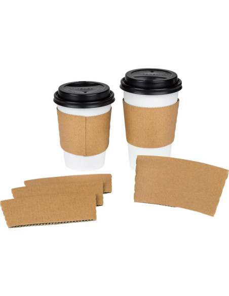 Mangas para Vasos Calientes Karat C5300 Kraft 10-24 oz - 1000 Pzas