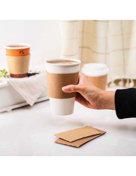 Mangas para Vasos Calientes Karat C5300 Kraft 10-24 oz - 1000 Pzas