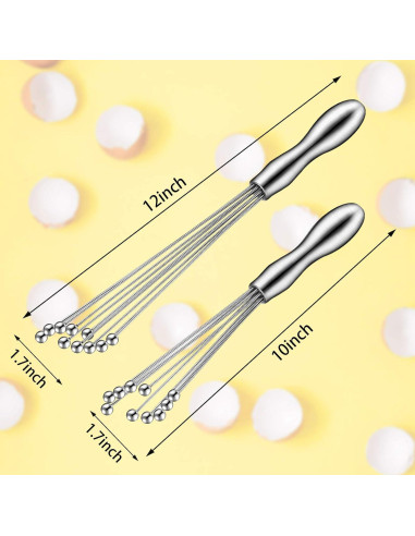Juego de 2 batidores de acero inoxidable Patelai 30 y 25 cm