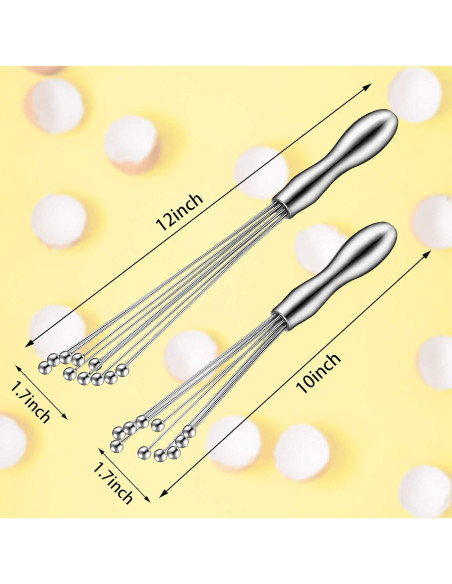 Juego de 2 batidores de acero inoxidable Patelai 30 y 25 cm