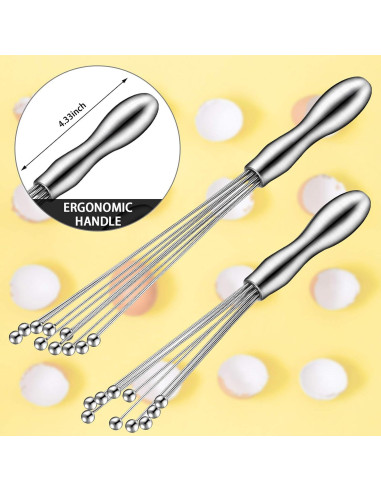 Juego de 2 batidores de acero inoxidable Patelai 30 y 25 cm