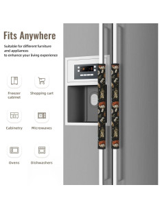 Cubiertas de Manijas de Refrigerador Adovoc 2 Piezas Hongo 2