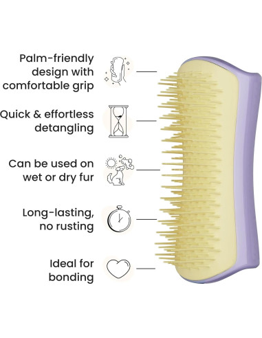 Cepillo Desenredante Pequeño Tangle Teezer Lila y Amarillo