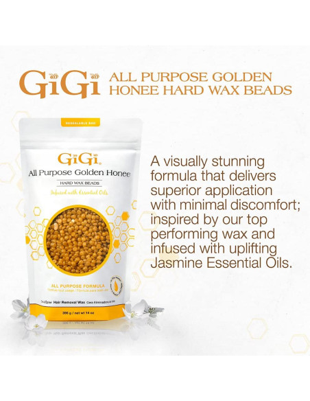 Cera de Remoción de Vello GiGi Golden Honee 396 g