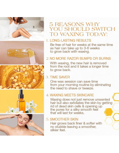 Cera de Remoción de Vello GiGi Golden Honee 396 g