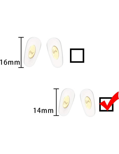 Almohadillas nasales 14 mm HiCycle2 para gafas RB6335