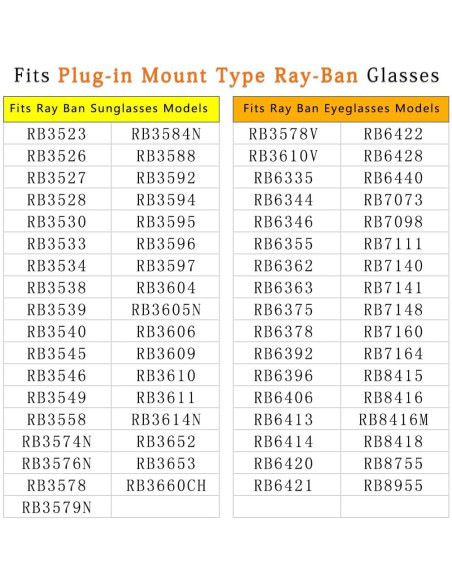 Almohadillas nasales 14 mm HiCycle2 para gafas RB6335