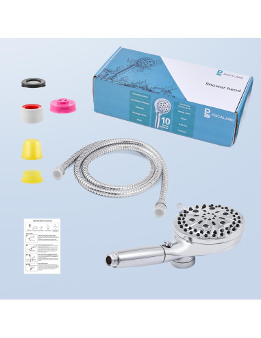 Cabezal de Ducha Filtrado POCALAND 10 Modos Alta Presión