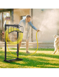 Soporte para Manguera de Jardín Shomextol 100 pies Negro 2