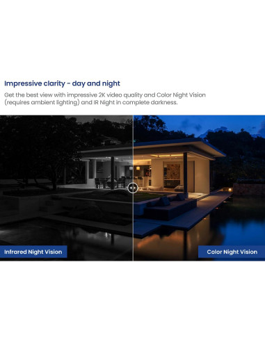 Cámara timbre video WiFi Lorex 2K inalámbrica con visión nocturna