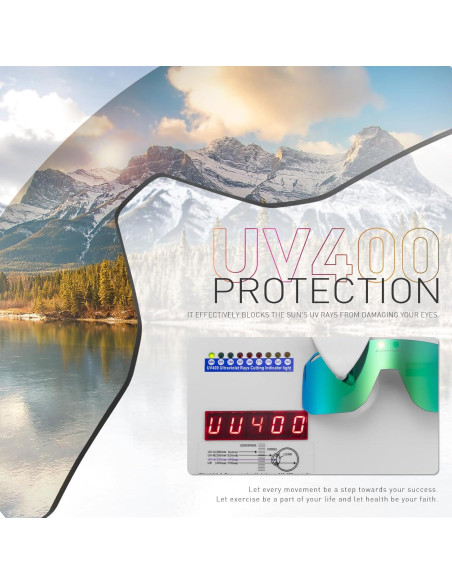 Gafas de Ciclismo SCVCN Unisex UV400 Lentes de Policarbonato