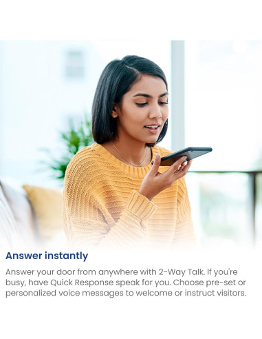 Cámara timbre video WiFi Lorex 2K inalámbrica con visión nocturna