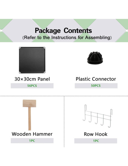 Organizador de Almacenamiento en Cubos C&AHOME 16 Unidades Negro