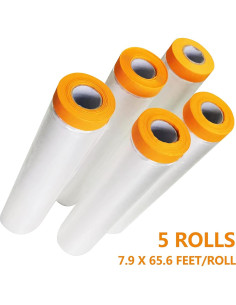5 Rollos de Película de Enmascarar ZHONGYI 2.4m x 20m 2