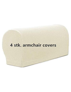 Juego de 4 fundas elásticas Yogsey para reposabrazos de sofá