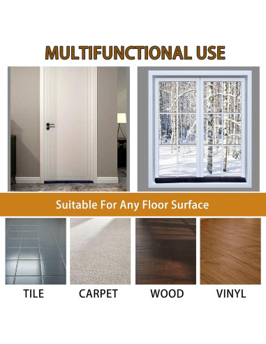 Sellador de Puerta DreamQuil Ajustable 91.44 cm Azul