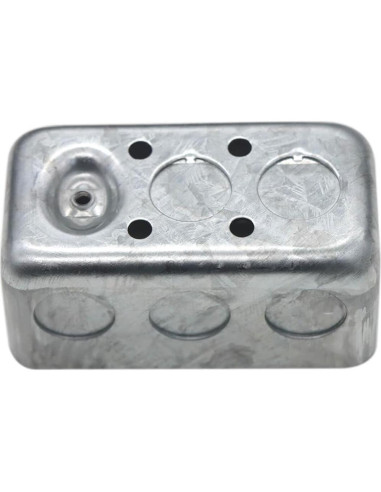 12 Cajas Eléctricas Metálicas 4x10 cm Qlvily 10 Salidas