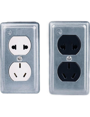 12 Cajas Eléctricas Metálicas 4x10 cm Qlvily 10 Salidas