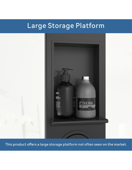 Panel de Ducha ELLO&ALLO Acero Inoxidable Negro 134,62 cm