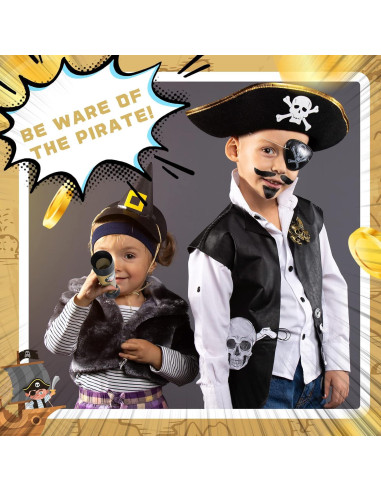 6 Telescopios Pirata de Plástico Ajustables Zubebe 18 cm