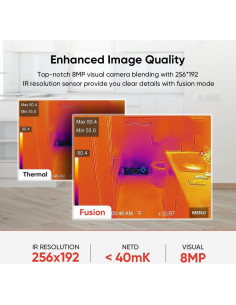 Cámara Termográfica HIKMICRO PocketC 256x192 8MP IP54 2