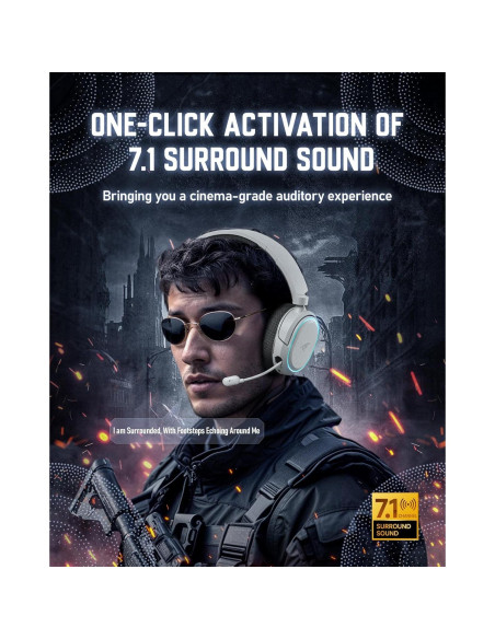 Auriculares Gaming Inalámbricos Valorise UG-08S 100H RGB