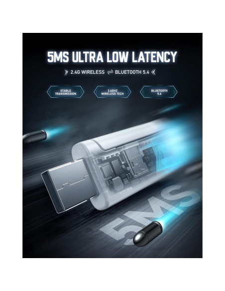 Auriculares Gaming Inalámbricos Valorise UG-08S 100H RGB