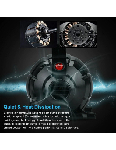 Bomba de Aire Eléctrica Dawnleague 600W para Inflables