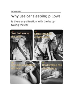 Almohada de Viaje H MCNULGUR Rosa 71x56 cm Soporte Cabeza 2