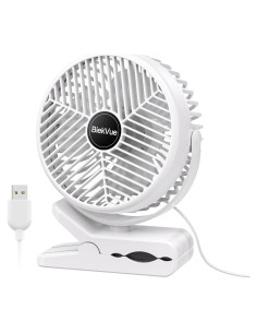 Ventilador Clip-On USB BiekVue 3 Velocidades Ultra Silencioso