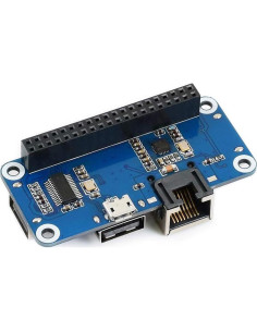 HAT Ethernet USB HUB Waveshare para Raspberry Pi 4/3/2/Zero 2