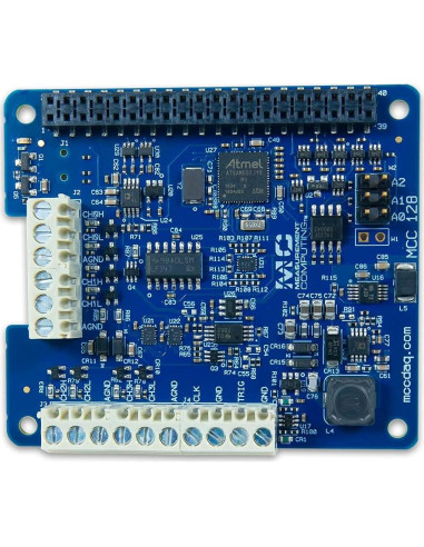 DAQ HAT Digilent MCC 128 16-Bit 8 Canales Voltaje