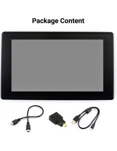 Monitor LCD Táctil 7" Waveshare para Raspberry Pi 0.49 kg 2