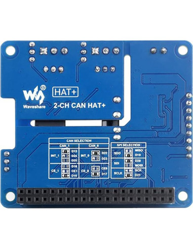 HAT de Expansión CAN Aislado 2 Canales Iiunius para Raspberry Pi