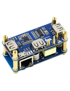 HAT PoE Ethernet USB HUB Coolwell para Raspberry Pi Zero