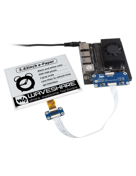 Pantalla E-Paper 5.83" Waveshare HAT para Raspberry Pi