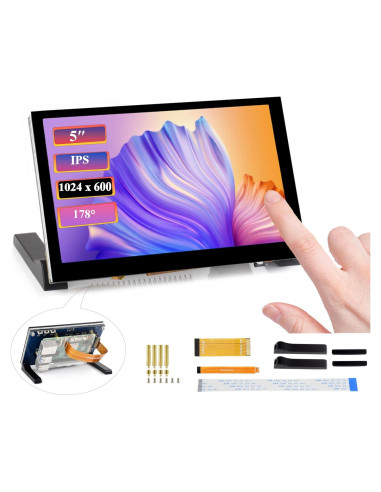 Monitor DSI 5" UeeKKoo Táctil Capacitivo 1024x600 IPS