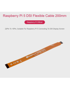Cable Flexible FPC DSI Oficial Raspberry Pi 200mm 22Pin a 15Pin 2