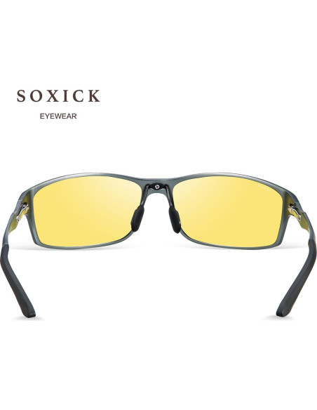 Gafas de Conducir Nocturna Antirreflejo TAC Amarillas