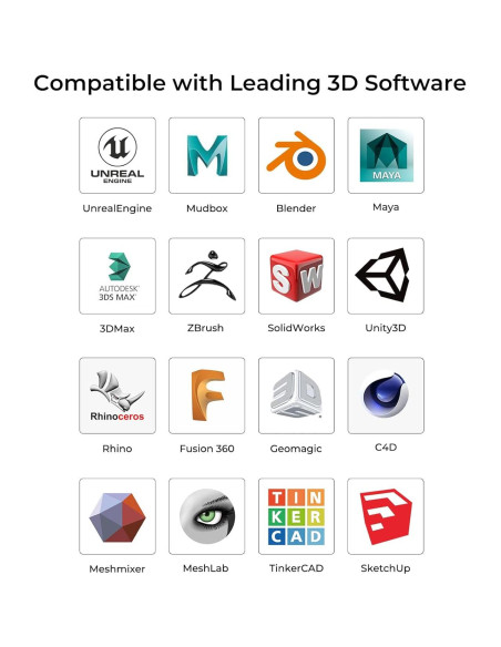 Escáner 3D Creality CR-Scan Ferret 0.1mm Precisión 30 FPS