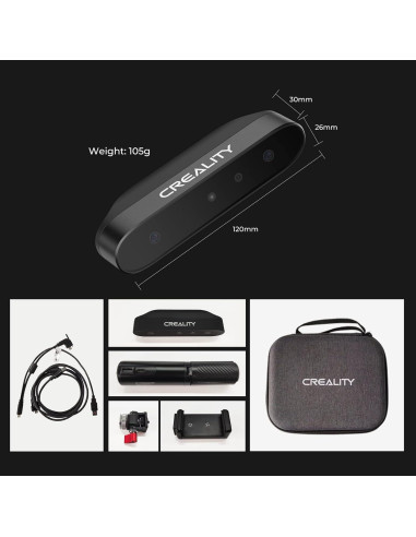 Escáner 3D Creality CR-Scan Ferret 0.1mm Precisión 30 FPS