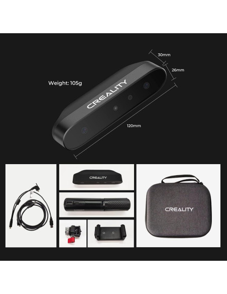 Escáner 3D Creality CR-Scan Ferret 0.1mm Precisión 30 FPS