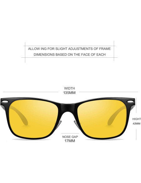 Gafas de Conducción Nocturna Polarizadas Amarillas - UV400 Gafas de Conducción Nocturna Polarizadas Amarillas - UV400