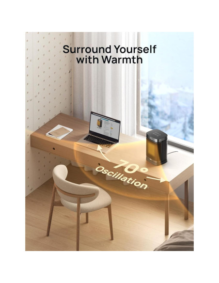 Calentador Eléctrico Dreo DR-HSH004 1500W Oscilante 70