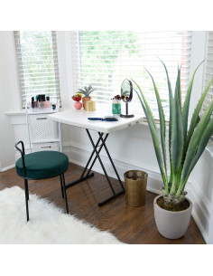 Mesa portátil plegable ajustable Lifetime 76 cm Almendra 2