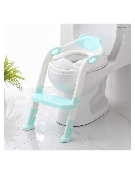 Asiento de Entrenamiento para Baño SKYROKU Azul Antideslizante