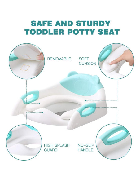 Asiento de Entrenamiento para Baño SKYROKU Azul Antideslizante