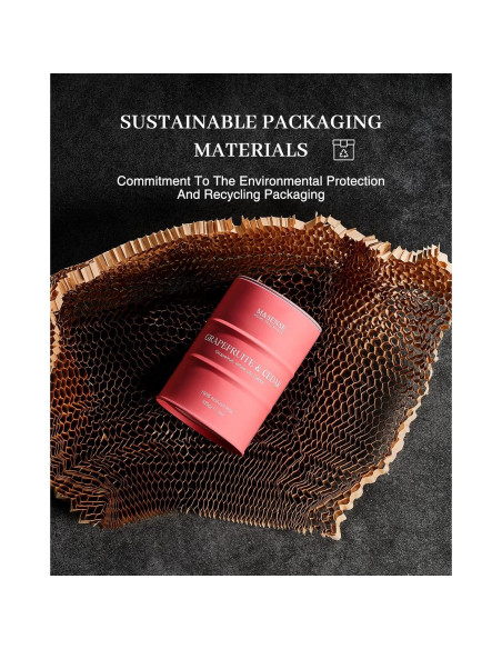 Vela Aromática M&SENSE Pomelo y Cedro 320g - Cera Natural