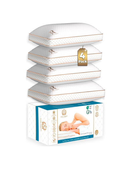 Almohadas de Espuma con Memoria Royal Therapy Rey 4-Pack